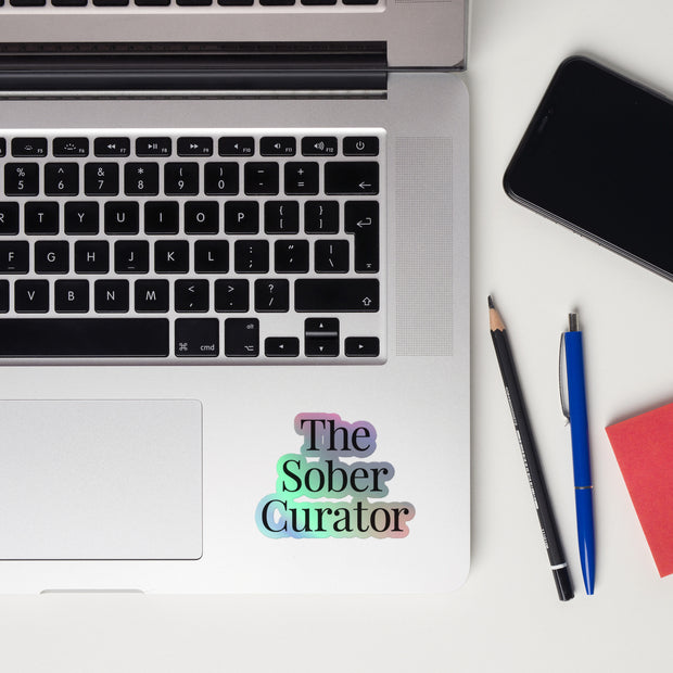 The Sober Curator Holographic stickers