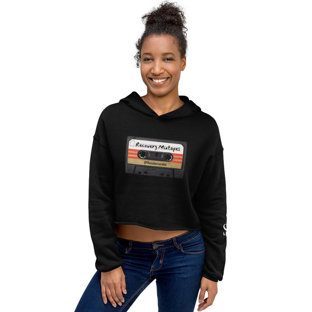 Recovery Mixtapes Cropped Hoodie