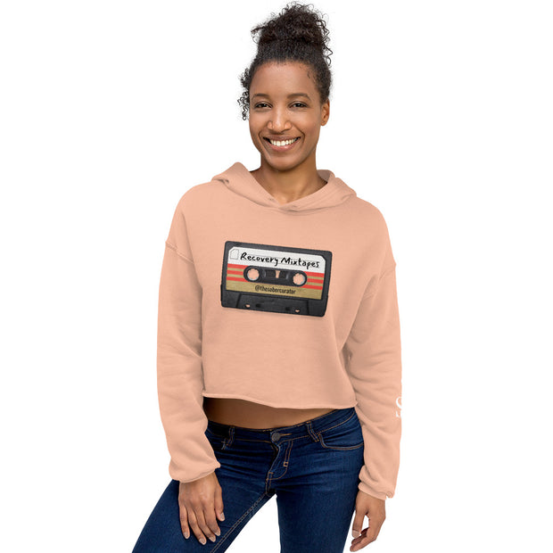 Recovery Mixtapes Cropped Hoodie