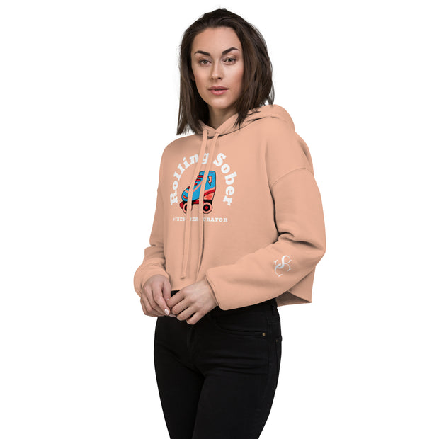 Rolling Sober Crop Hoodie