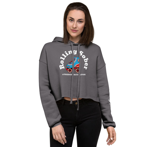 Rolling Sober Crop Hoodie